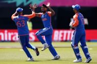 Arshdeep Singh trapped Shayan Jahangir leg-before with the first ball of the match.